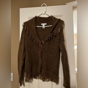 Brown Wool Cardigan